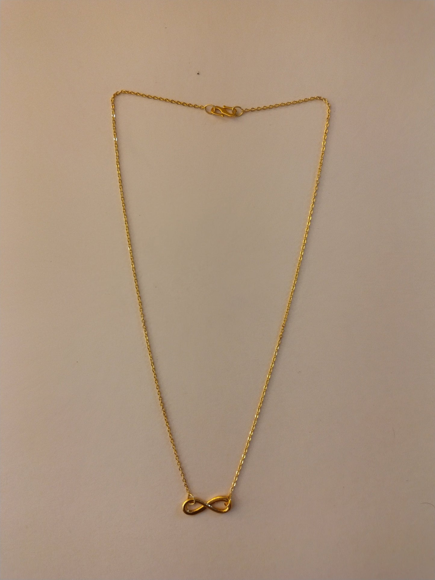 Infinity Charm Gold-Toned Chain Necklace
