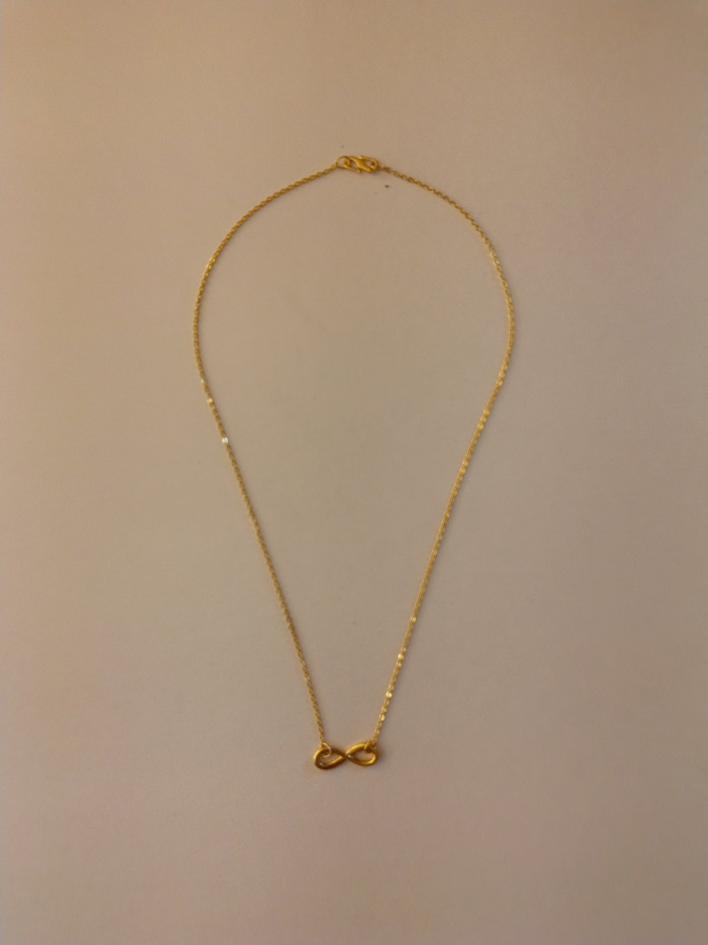 Infinity Charm Gold-Toned Chain Necklace